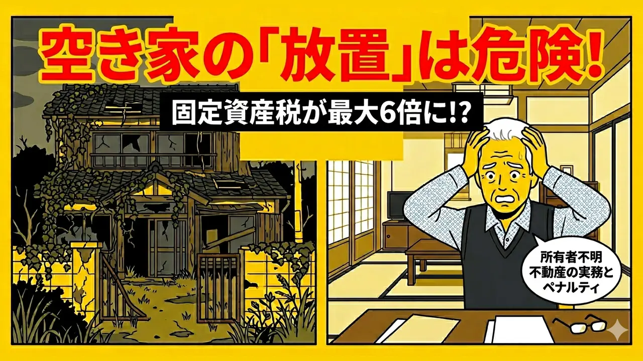 空き家の放置は危険！