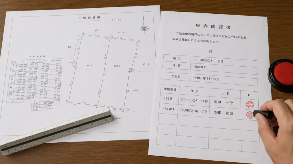 土地測量図